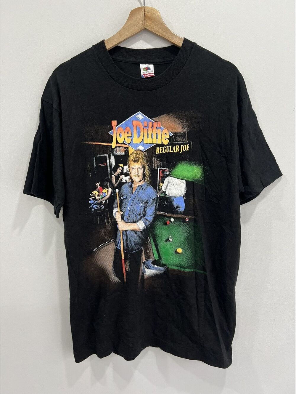 Vintage Joe Diffe Band Tee Shirt country tour boots hearts